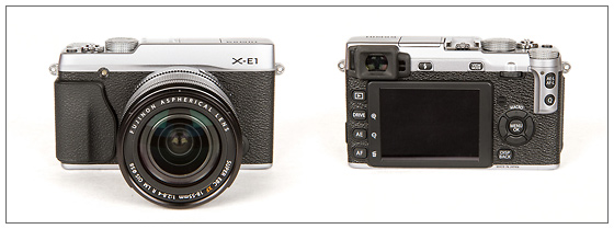 Fujifilm X-E1 With XF 18-55mm Zoom Lens - Front & Back