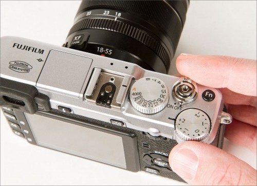 Fujifilm X-E1 - Shutter Speed & Exposure Compensation Dials