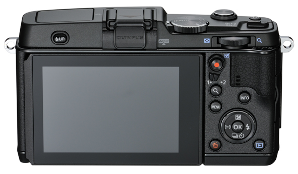 Olympus E-P5 Pen Camera - Rear View - Black