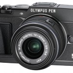 Olympus E-P5 Pen Camera - Black - Angle