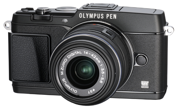 Olympus E-P5 Pen Camera - Black - Angle