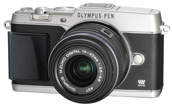 Olympus E-P5 Pen Camera - Silver - Angle