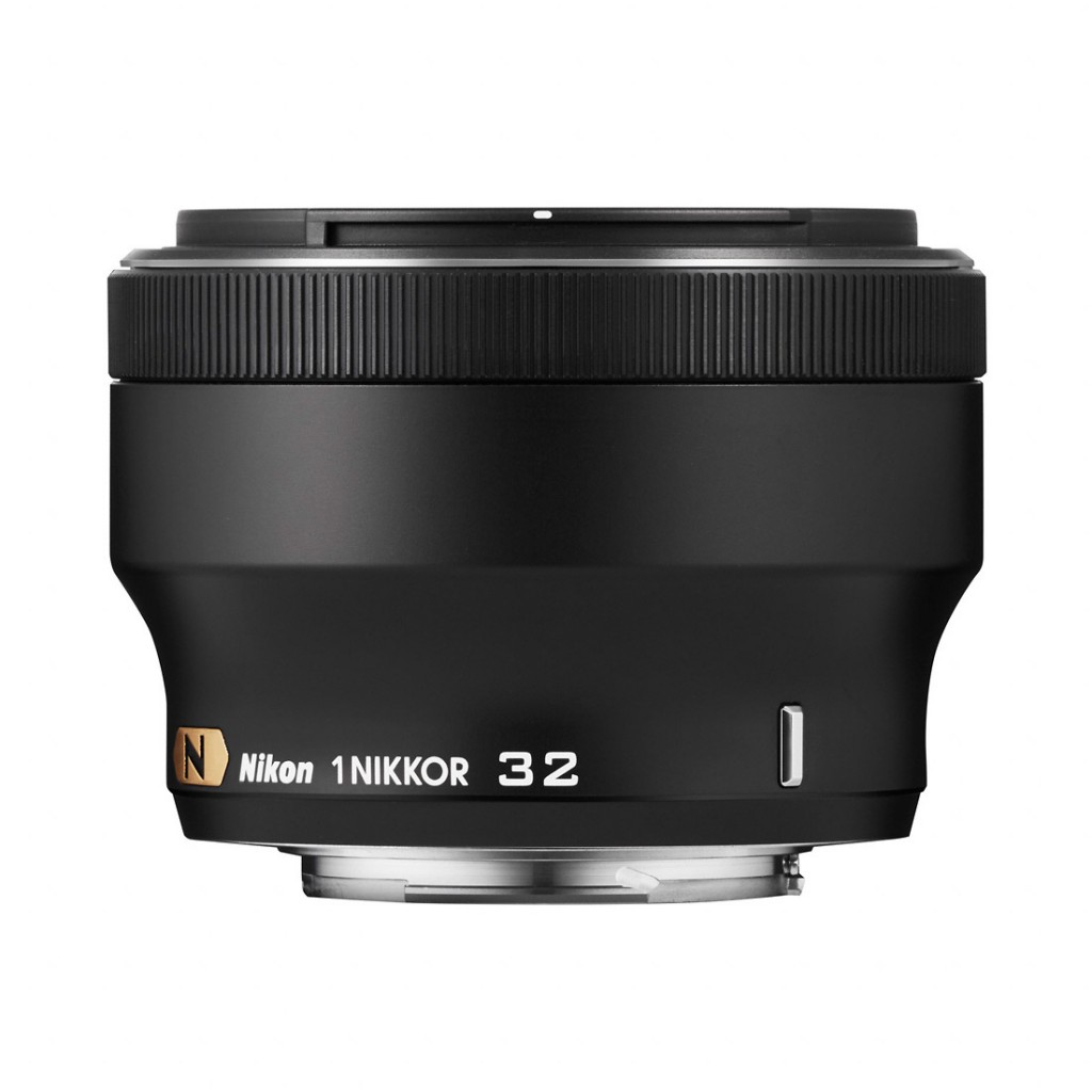 Nikon 1 Nikkor 32mm f/1.2 Prime Lens - Side View