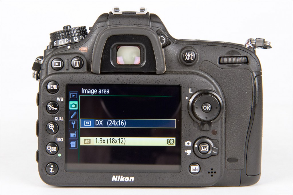Nikon D7100 - 1.3x Crop Mode In Menu