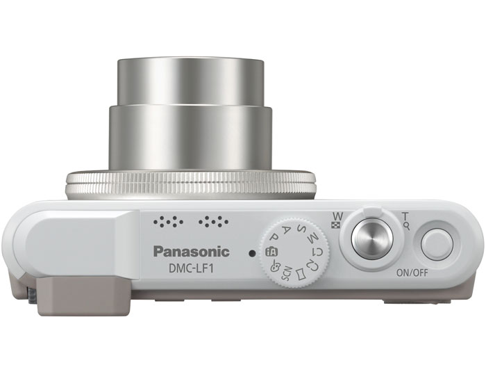 Panasonic Lumix LF1 Premium Pocket Camera - White - Top View