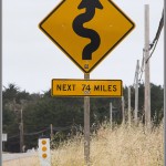 Curvy Road Sign - Big Sur, California