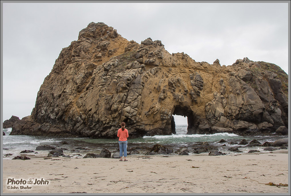 Natural Bridge At Pfeiffer Beach - Big Sur