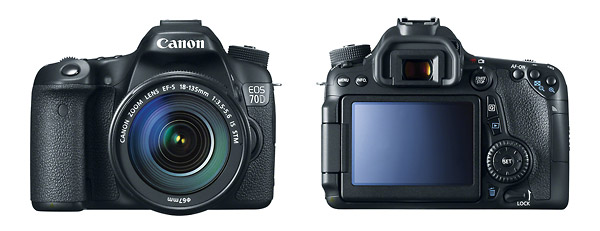 Canon EOS 70D Digital SLR - Front & Back