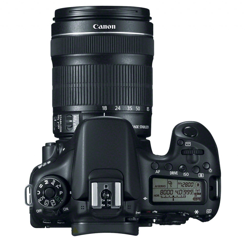 Canon EOS 70D - Top View With 18-135mm IS STM Zoom Lens | Camera 