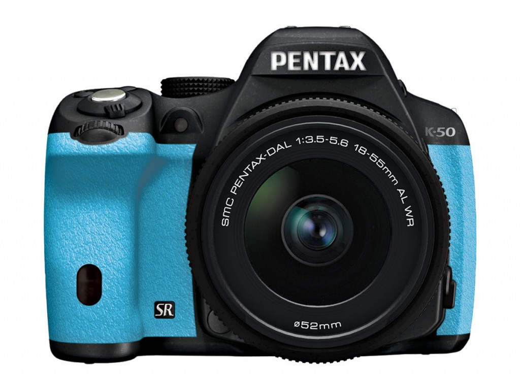 Pentax K-50 DSLR - Black & Blue