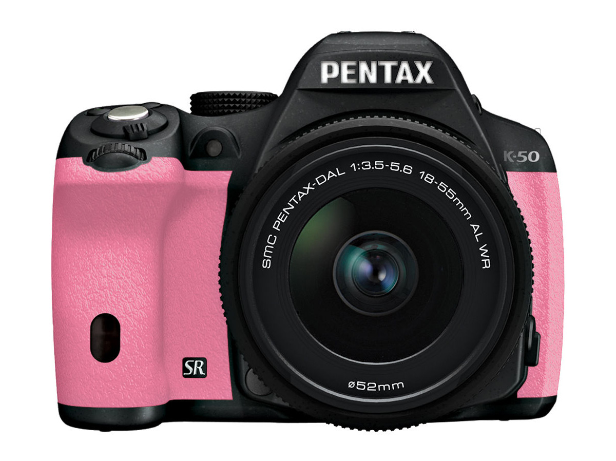 Pentax K-50 DSLR - Pink & Black