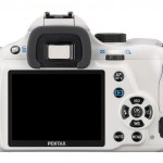 White Pentax K-50 DSLR - Rear View