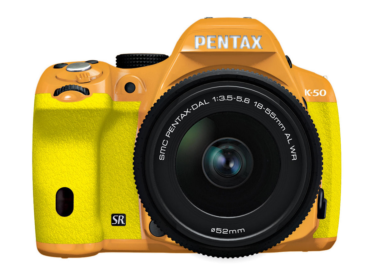 Pentax K-50 DSLR - Yellow & Orange