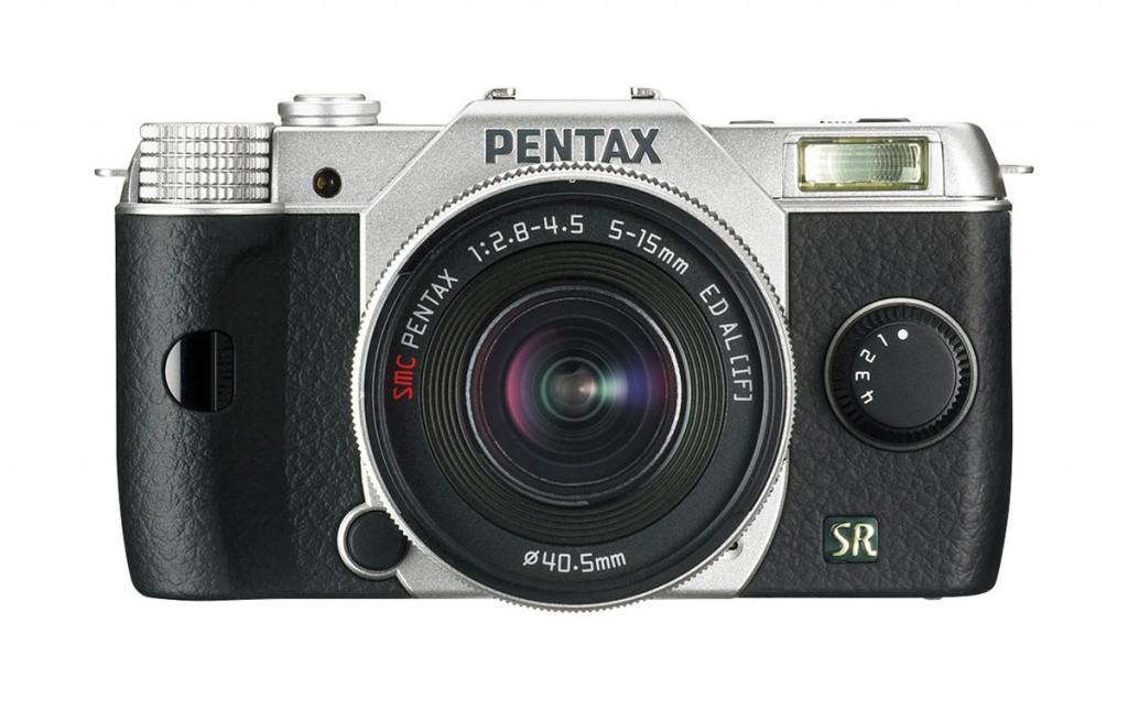 Pentax Q7 Mirrorless Camera - Front - Silver
