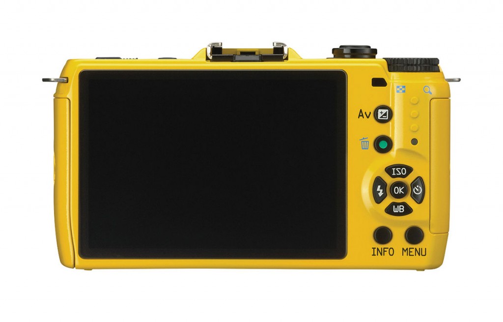 Pentax Q7 Mirrorless Camera - Yellow - Rear