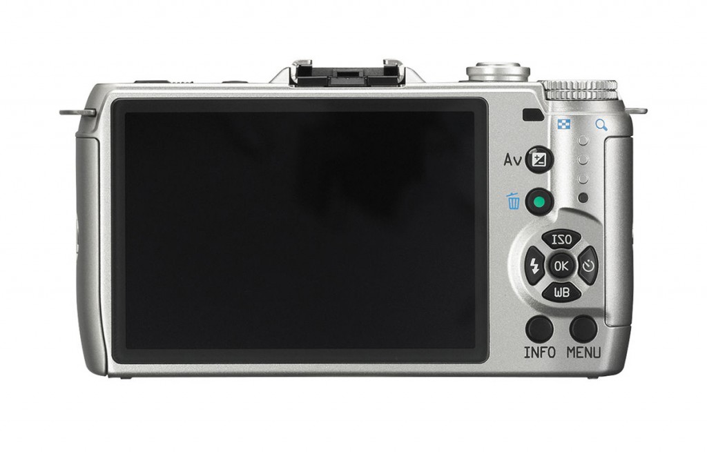 Pentax Q7 Mirrorless Camera - Rear - Silver