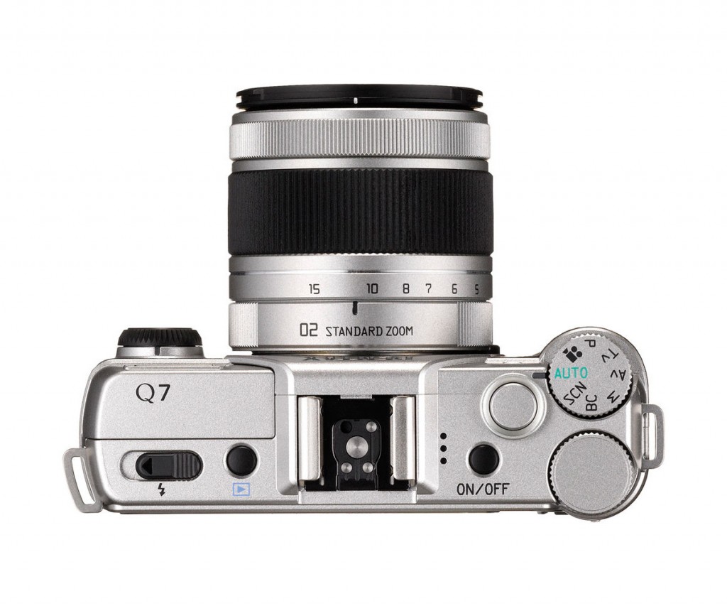 Pentax Q7 Mirrorless Camera - Top View With 3x "02" Kit lens