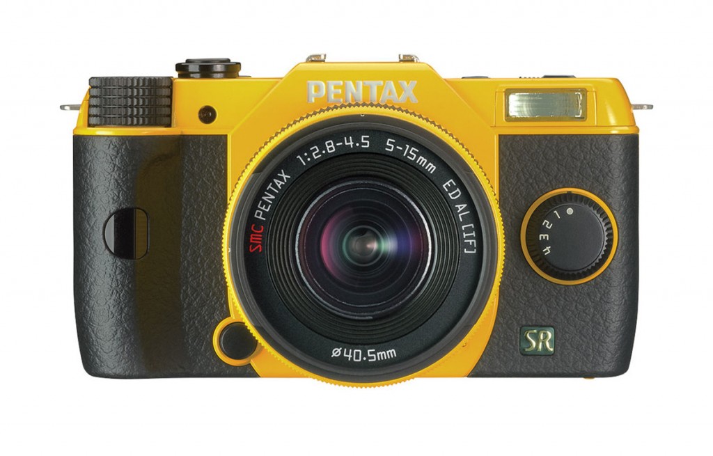Pentax Q7 Mirrorless Camera - Yellow - Front