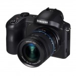 Samsung Galaxy NX Android-Powered Camera - Angle View