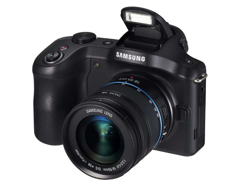 Samsung Galaxy NX Android-Powered Camera - Pop-Up Flash