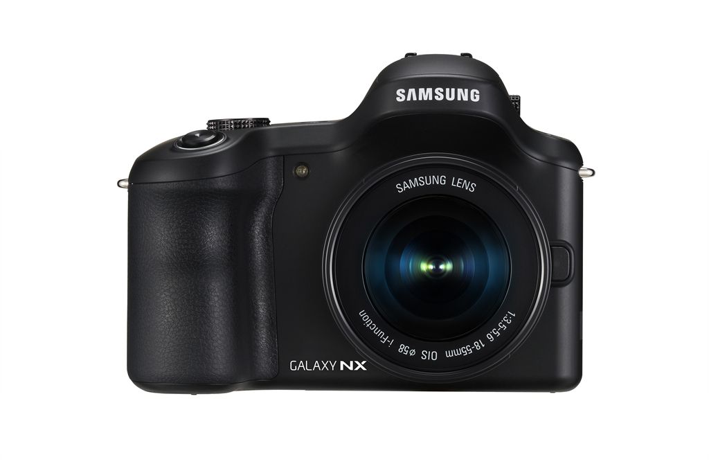 Samsung Galaxy NX Android-Powered 4G Mirrorless Camera - Front