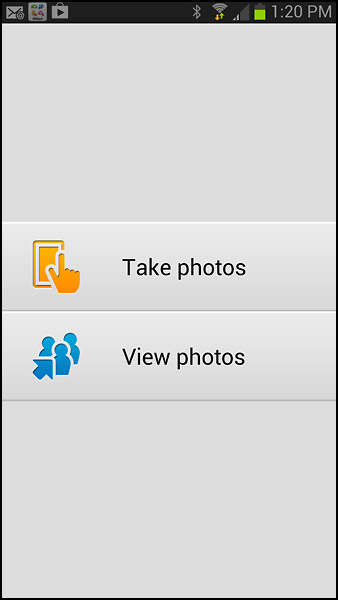 Nikon Coolpix S9500 Wi-Fi Mobile App - Main Screen