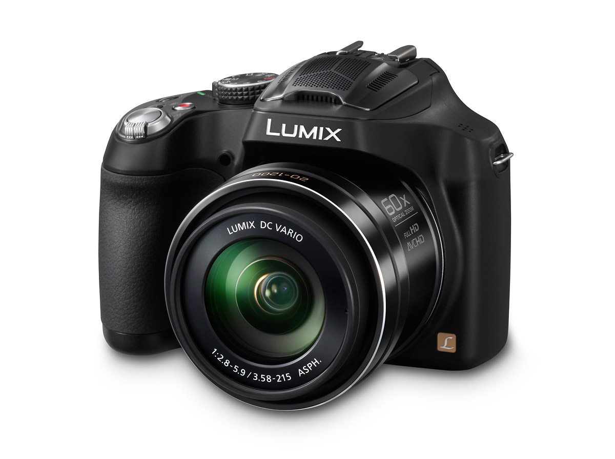 Panasonic Lumix FZ70 60x Superzoom Camera - Angle View