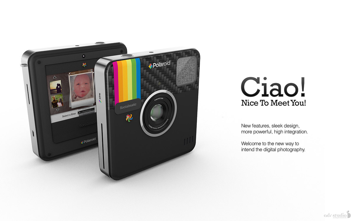 Socialmatic Camera - Front & Back Views