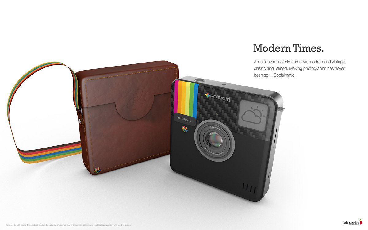 Socialmatic Camera With Leather Case