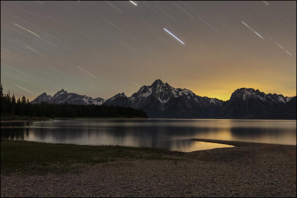 "Star Trails Over the Tetons" by  CaraRose