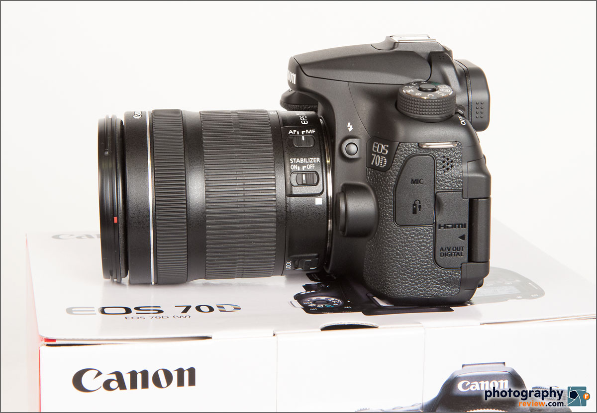 Canon EOS 70D - Left Side with 18-135mm STM Zoom Lens