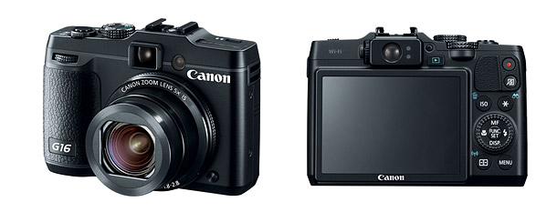 Canon PowerShot G16 - Front & Back View