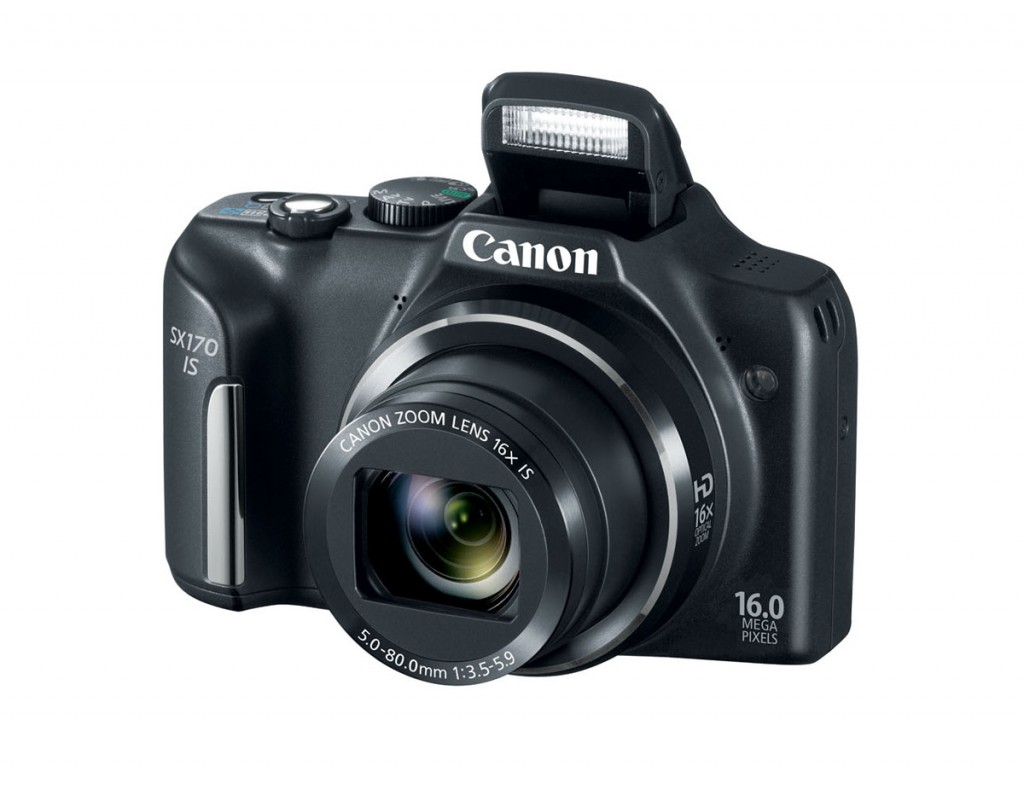 Canon PowerShot SX170 IS - Black - Pop-Up Flash