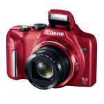 Canon PowerShot SX170 IS - Red - Pop-Up Flash