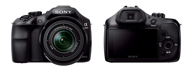 Sony Alpha A3000 Interchangeable Lens Camera - Front & Back