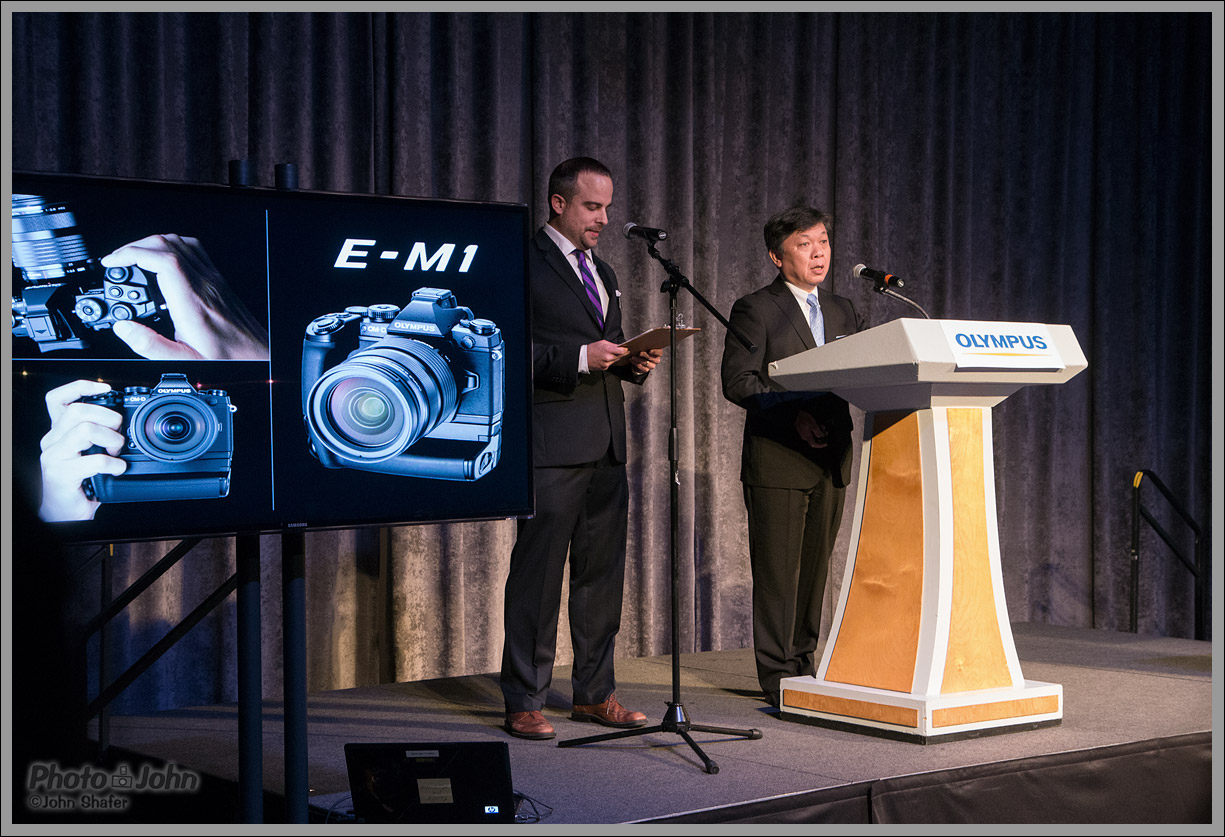 President of Olympus Making the Official OM-D E-M1 Introduction