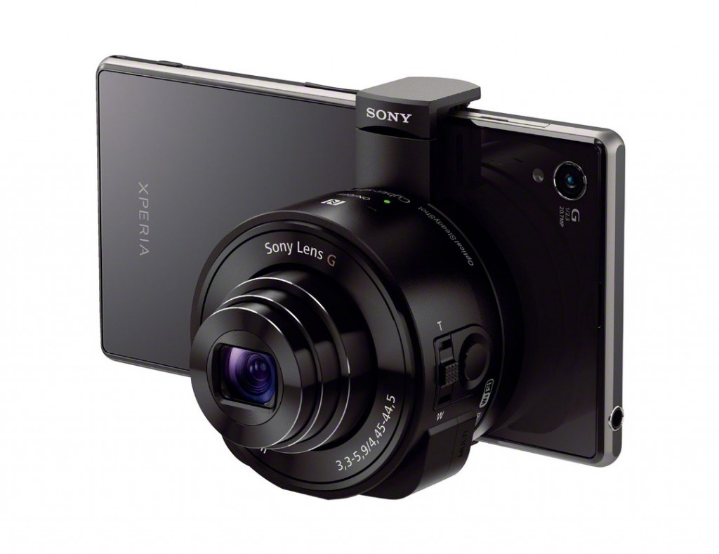 Sony Cybershot QX10 "Lens-Style" Camera - Mounted On Phone