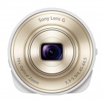 Sony Cybershot QX10 "Lens-Style" Camera - White - Front