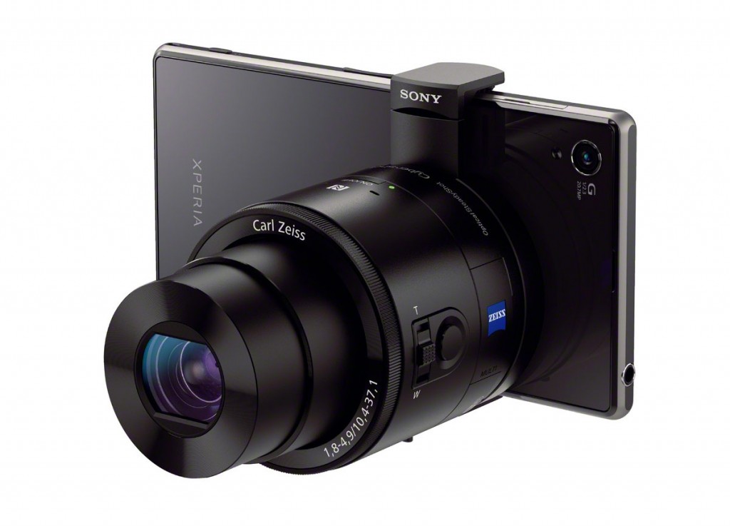 Sony Cybershot QX100 With Zeiss Lens - Mounted On Phone