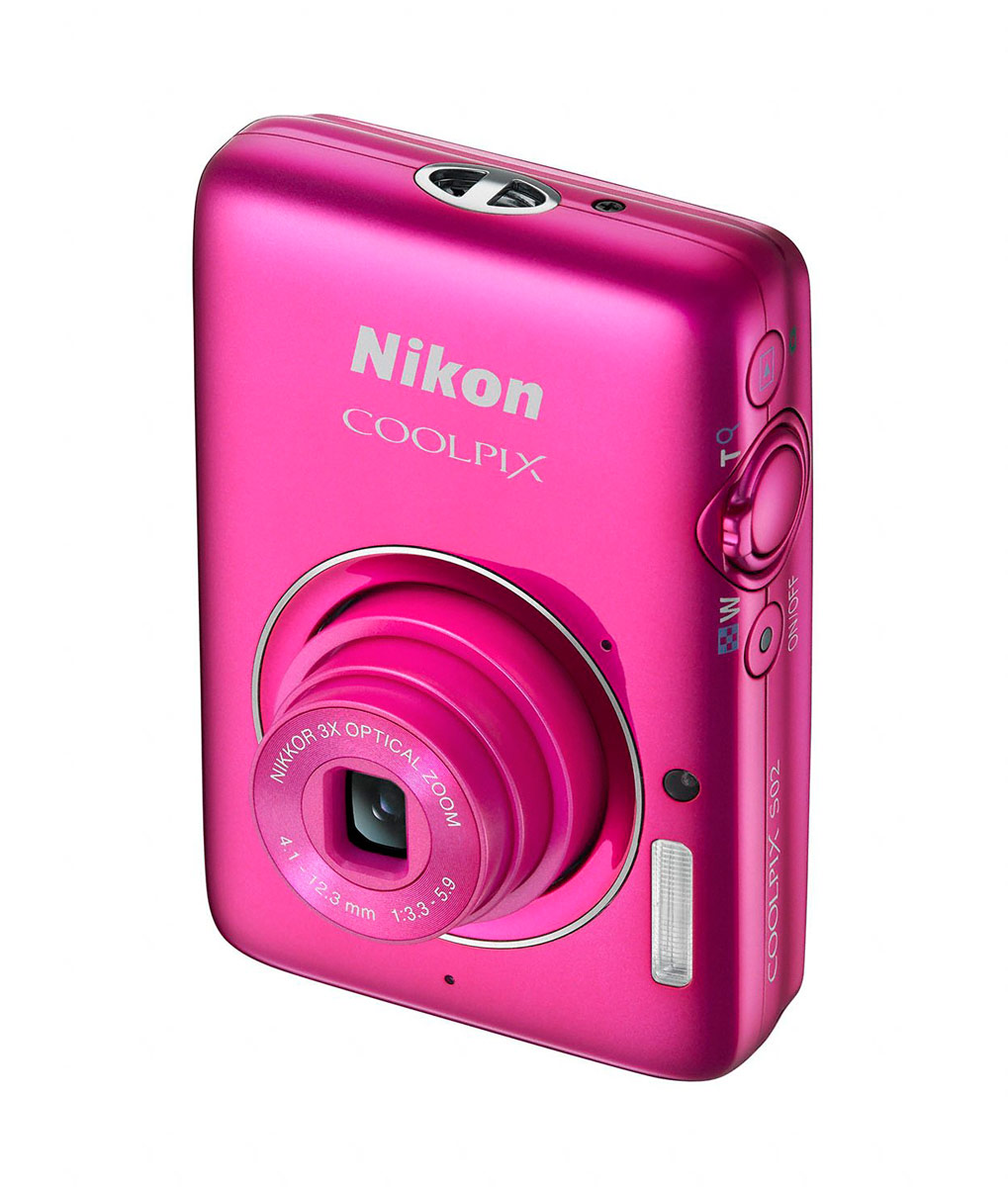 Nikon Coolpix S02 - Pink - Angle