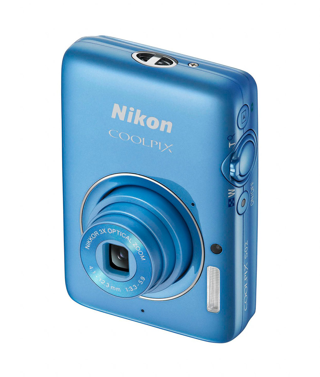 Nikon Coolpix S02 - Vertical - Blue