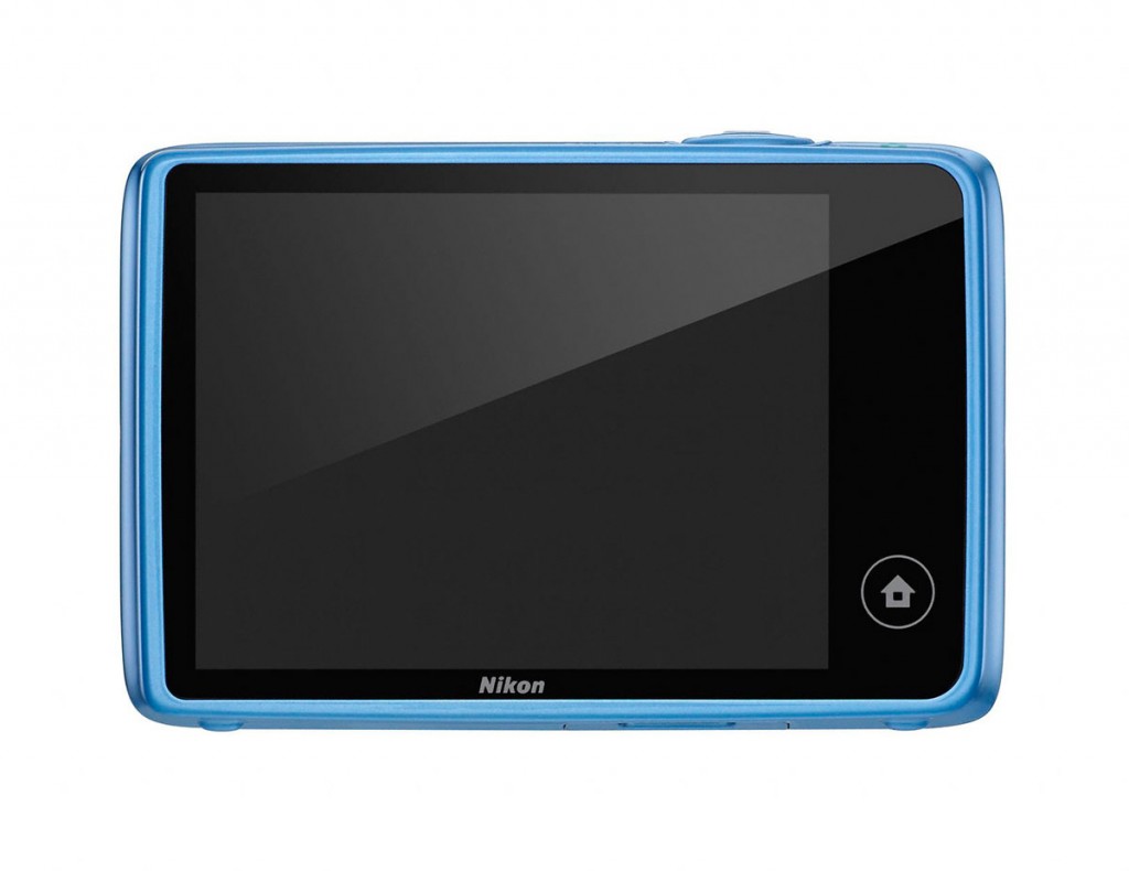 Nikon Coolpix S02 - Rear Touchscreen LCD - Blue