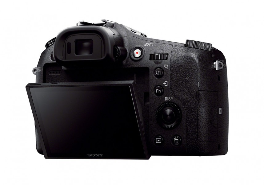 Sony Cybershot RX10 - Rear View With Tilting LCD Display