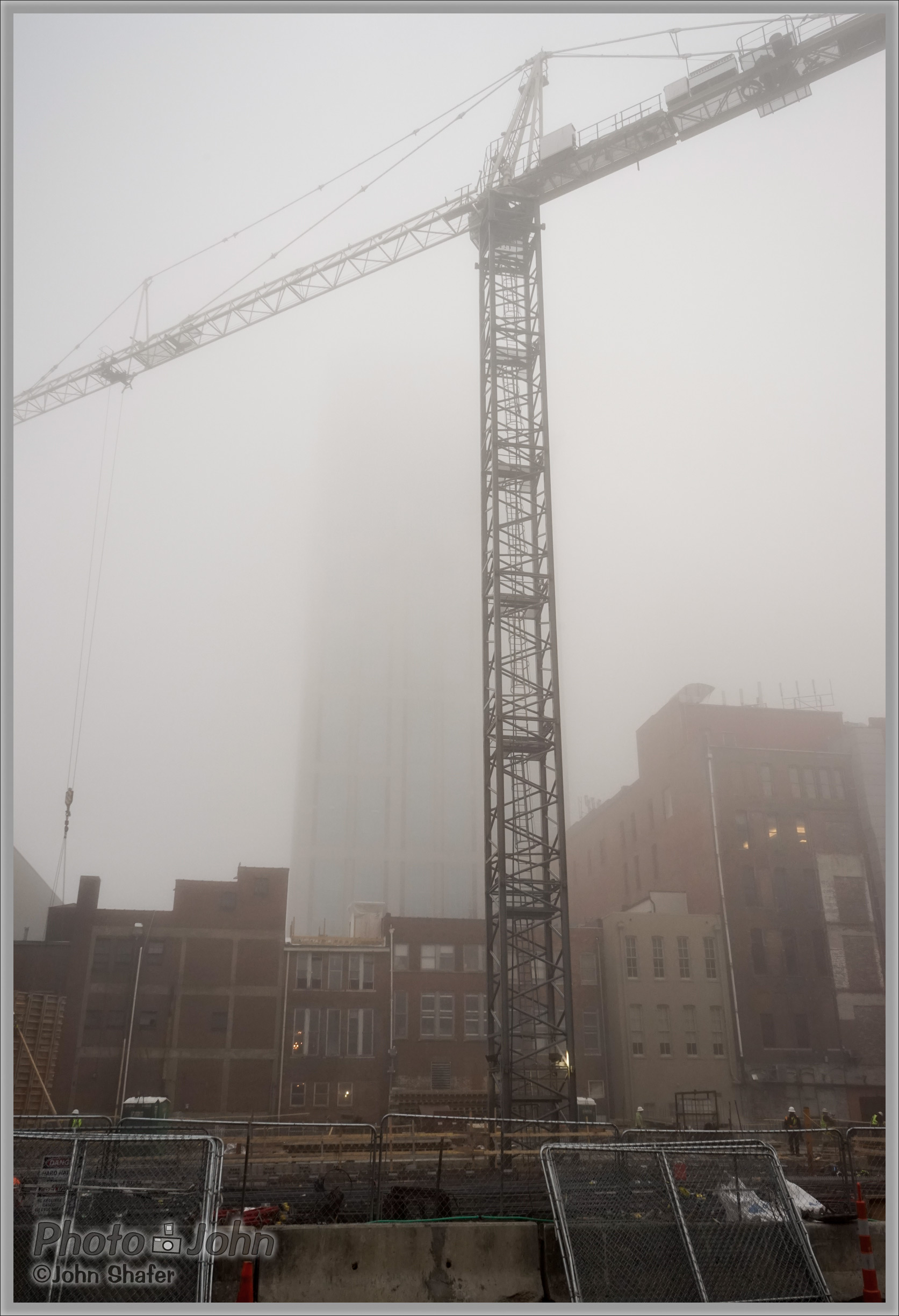 Sony Alpha A7 - Crane & Fog - Nashville, Tennessee