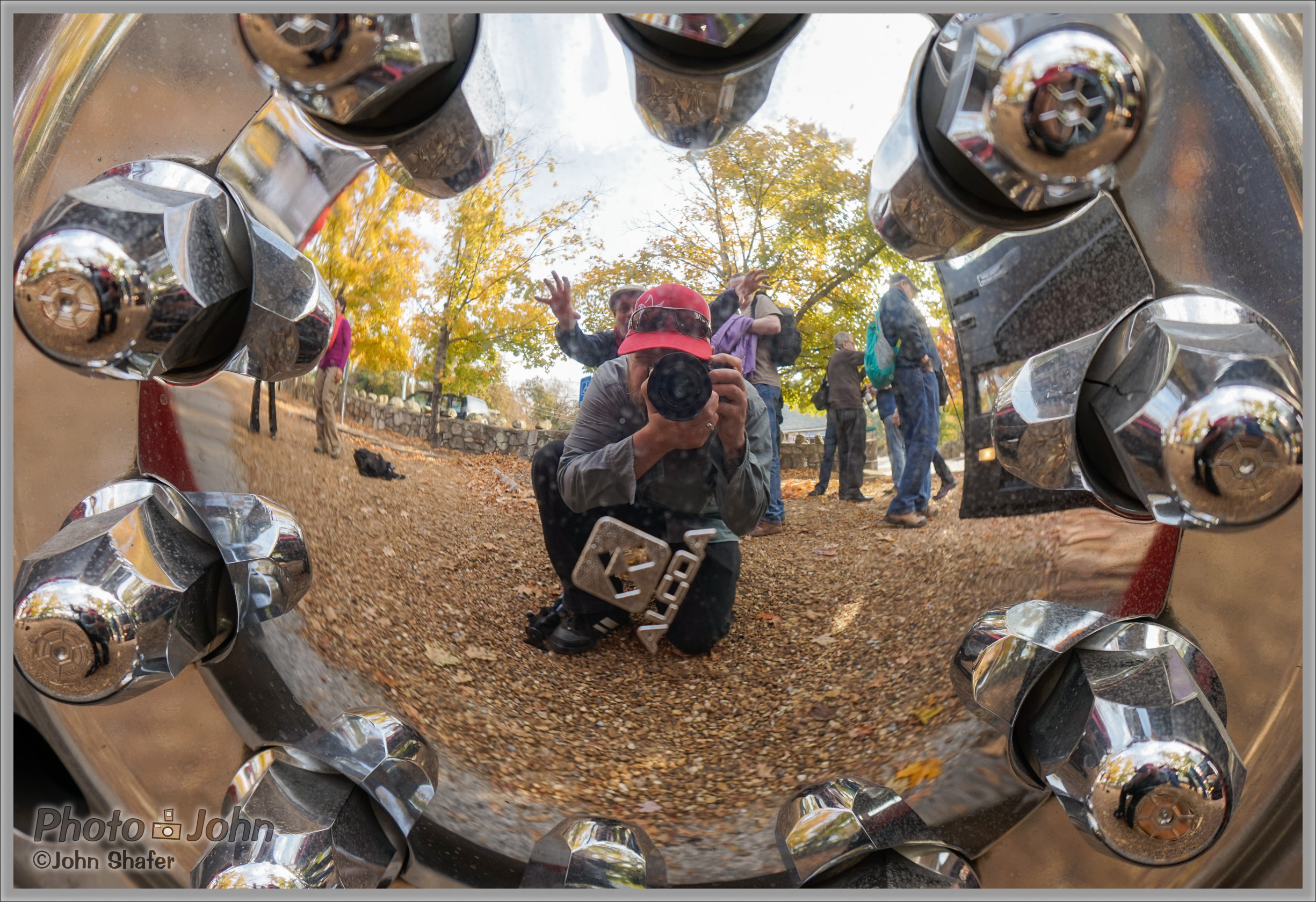 Sony Alpha A7 - Hubcap Self-Portrait