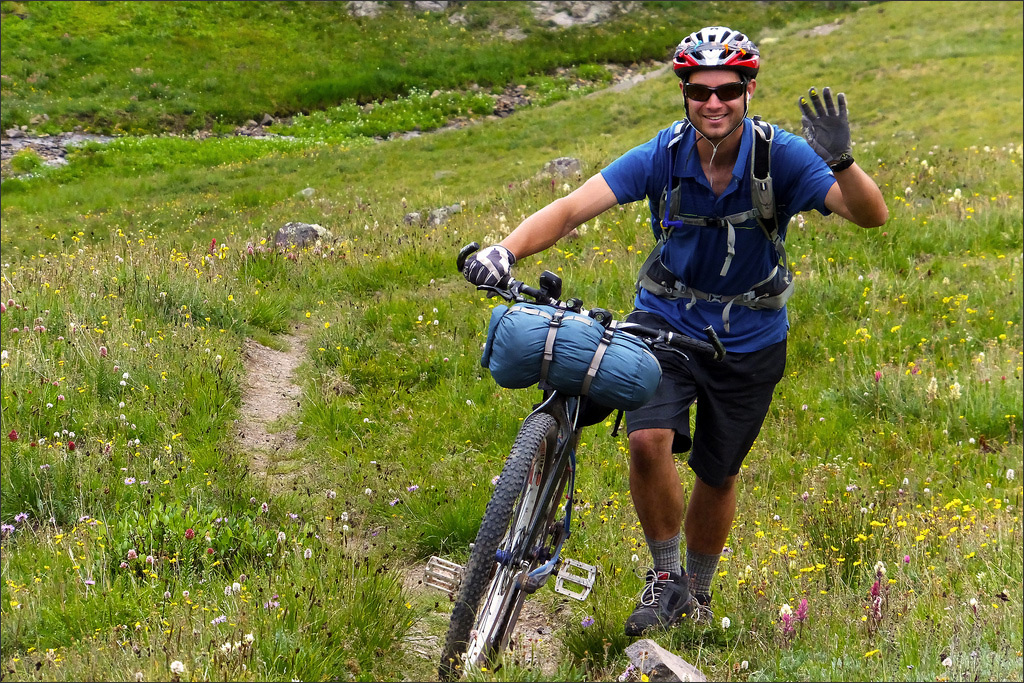 Fujifilm FinePix F900EXR - Friendly Rider On The Colorado Trail