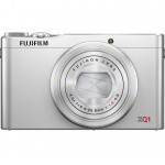 Silver Fujifilm XQ1 High-End Pocket Camera - Front View - Off