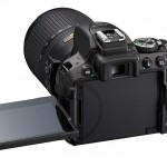 Nikon D5300 - Rear With Tilt-Swivel LCD Display