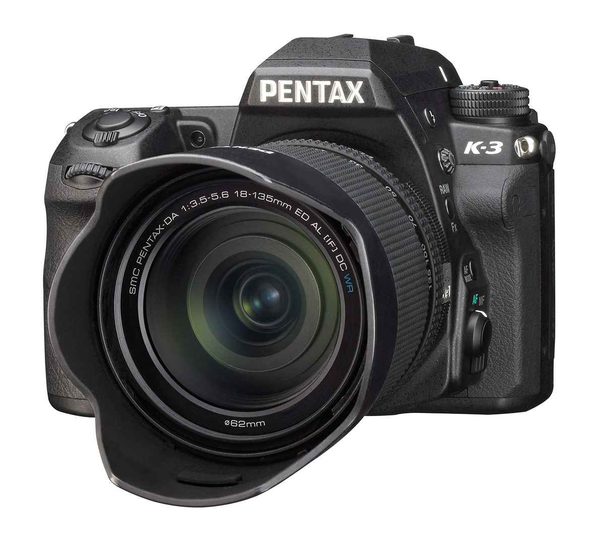 Pentax K-3 DSLR With 18-135mm & Hood