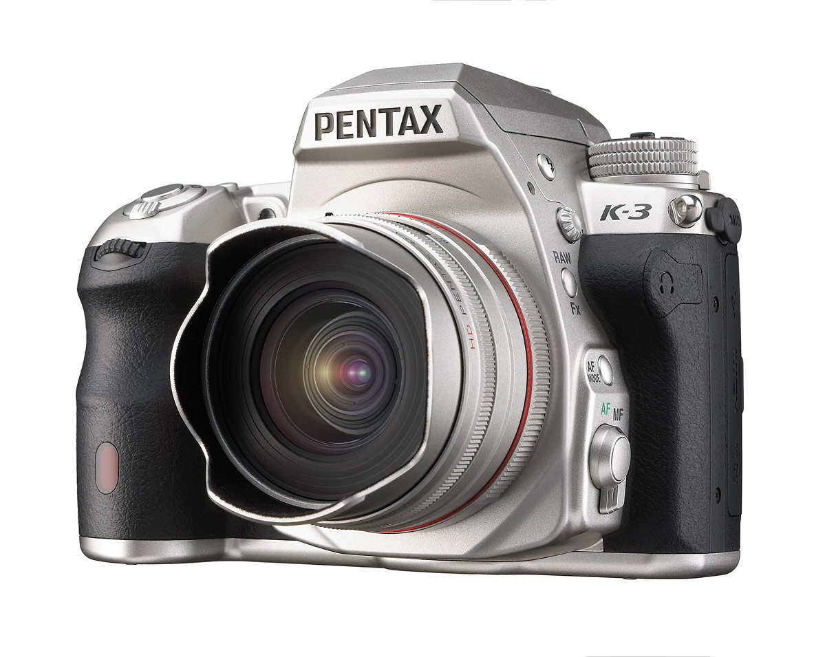 Pentax K-3 DSLR - Premium Silver Edition - Front Left